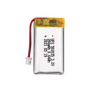 Çin Lipo hücre üreticisi profesyonel özelleştirmek göz masaj pil UFX 502035 200mAh 3.2V LiFePo4 pil - Product Image 1