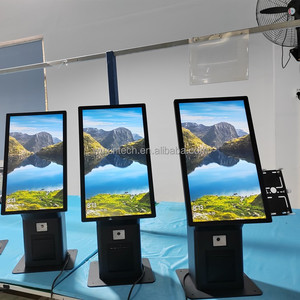 Monitor de Pantalla Táctil LCD para Restaurante o Quiosco de Comida WUXIN, Monitor de Quiosco de Pago <span class=keywords><strong>4k</strong></span>, Sistema de Pedidos de Autoservicio - Product Image 1