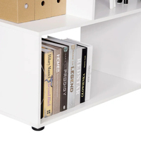 Bureau d'ordinateur d'angle simple et moderne pour la maison, bureau d'étude pour étudiants avec étagères