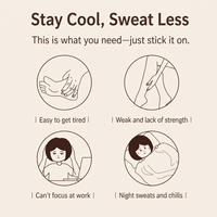 Patch chauffant personnalisable à l'armoise pour les pieds, auto-chauffant, pour les soins thermiques quotidiens des pieds