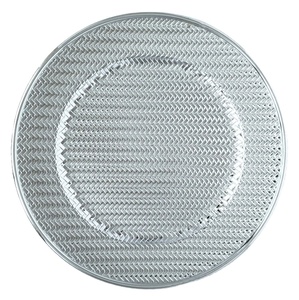 Xu hướng thiết kế tròn màu bạc tấm nhựa nhà hàng Bộ đồ ăn và đồ dùng nhà bếp cho ăn tối tấm - Product Image 1