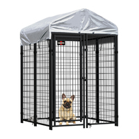 Offre Spéciale treillis métallique soudé robuste extra large enceinte maison extérieure Cage pour animaux de compagnie chien course chenil
