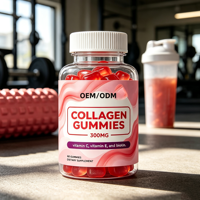 Gummies de collagène en gros OEM ODM sous marque privée 300mg avec vitamines C, E et biotine, 60 unités, complément alimentaire pour l'éclaircissement de la peau