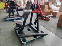 Entraîneur de levage de bras latéral commercial avec tube ovale plat chargé de plaque équipement de Fitness de gymnastique en acier de qualité supérieure à haute intensité