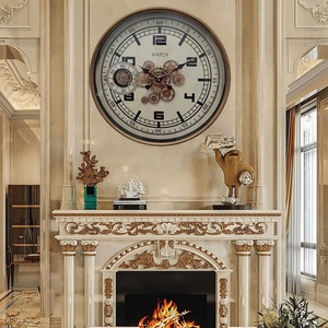 <span class=keywords><strong>Horloge</strong></span> <span class=keywords><strong>murale</strong></span> industrielle rétro à engrenage mobile grand mécanisme d'<span class=keywords><strong>horloge</strong></span> à engrenage à chiffres romains <span class=keywords><strong>pour</strong></span> salon décor bureau ferme - Product Image 5