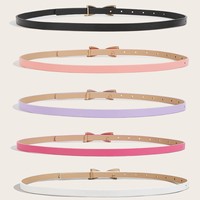 Ceinture de mode pour femme en cuir verni rétro avec bouton-pression en alliage, chaîne dorée colorée fine, style chic pour jeans, robes et soirées, tendance pour jeunes filles