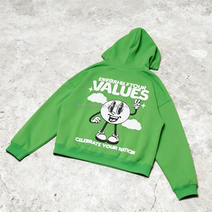 Conjunto Deportivo Unisex Holgado con Bordado, 100% Algodón, Sudadera con Cremallera Extra Grande, Conjunto de 2 Piezas de Lujo para <span class=keywords><strong>Mujer</strong></span> - Product Image 5