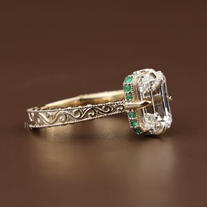 Bijoux de Mariage Haut de Gamme, Bague de Fiançailles en Diamant de Laboratoire de Luxe pour Femmes en Argent, Or 10K, Or 14K, Or 18K, 3 Carats - Product Image 3