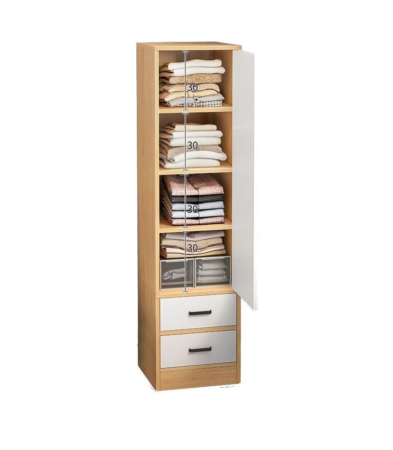 Modern Wooden Double Door Wardrobe