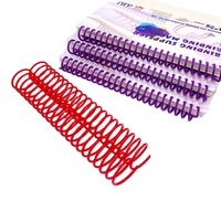 Bobines en spirale métalliques colorées de haute qualité à prix d'usine, en PVC plastique, avec revêtement simple en nylon, fil en spirale O