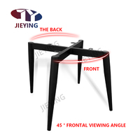 Jieying chaises de salle à manger à pieds en métal de haute qualité cadres de base de chaise à 4 pieds noirs accessoires de meubles personnalisés