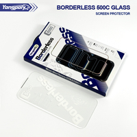 Protection d'écran en verre trempé sans bordure 500c HD pour iPhone 18 Pro Max, compatible avec iPhone 17, 16, 15, 14