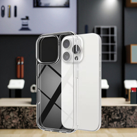 Vente en gros – Coque transparente pour iPhone 11 12 13 14 15 16 17 18 avec protection d'appareil photo en plastique rigide transparent pour iPhone 2026 en vrac
