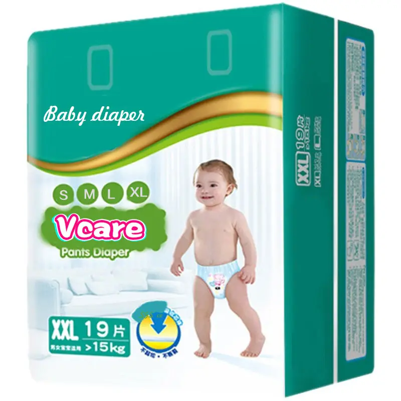 Grade-A Diaper Baby Pants Disposable Diaper Cheap Factory Stock Baby Diapers