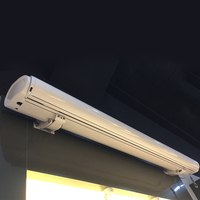 Auvent rétractable de haute qualité pour terrasse, imperméable, électrique, à bras articulés, avec cassette intégrale