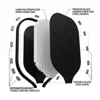Nouvelle Technologie 2026 – Raquette de Pickleball 16 mm Homologuée USAPA – Raquette Puissante Shangze avec Contrôle Intégré du Poids et du Couple pour un Gain de Puissance Maximal
