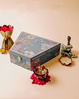 Boîte-cadeau élégante à couvercle rabattable, boîte personnalisée pour Noël, boîte artisanale pour bonbons, bougies, aliments, noix, biscuits, emballage de chocolat pour le Ramadan