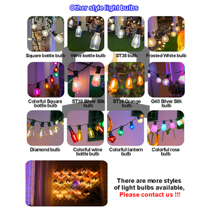 <span class=keywords><strong>Guirlande</strong></span> lumineuse <span class=keywords><strong>solaire</strong></span> LED d'extérieur pour jardin, ampoules G40, <span class=keywords><strong>guirlande</strong></span> lumineuse à bulbes globe pour la décoration de Noël, les fêtes - Product Image 3