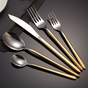 Juego de Cubiertos de Acero Inoxidable 430, Estilo Occidental, Cuchillo, Tenedor y Cuchara, Pulido Espejo, Uso Hotelero, Juego de Cuatro Piezas - Product Image 3