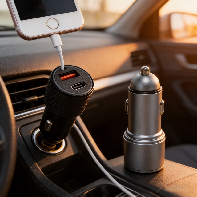 Flexible Auto Power Conversion Accessory Fast Charging USB Car Phone Charger Daily Travel Car Charger