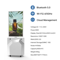 Diffuseur de parfum publicitaire commercial, écran LCD intelligent UHD 43'' à écran partagé, diffuseur d'arômes pour KTV, hôpital, bâtiment