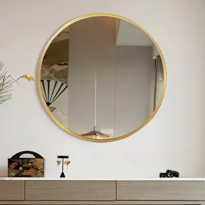Specchio da bagno decorativo dal design personalizzato con struttura in alluminio moderno per la decorazione della casa