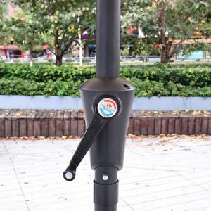 <span class=keywords><strong>Sombrilla</strong></span> de Jardín/Patio de 2.3 Metros con Manivela, Poste Recto, Estructura de Hierro, Color Caqui, para Mesa y Juego de Sillas, Decoración de Exteriores - Product Image 5