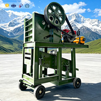 Professionelle Mobile Backenbrecher-Anlage mit Vibrationssieb Dieselbetriebene Gesteinsbrecher-Maschine