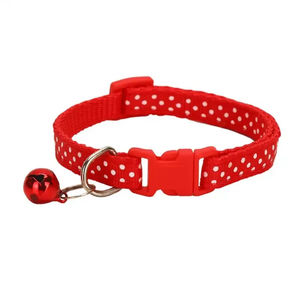 <span class=keywords><strong>Collar</strong></span> de perro de nailon con estampado de leopardo para cachorros pequeños de moda, poliéster con plástico recubierto y campana pequeña de colores para gatos - Product Image 4