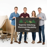 Drapeaux en polyester personnalisés, impression par sublimation HD, imperméables, durables, pour réunions de famille en extérieur, fabrication sur mesure, tailles personnalisées
