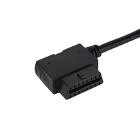 Arnés de cables de escáner de diagnóstico OBD2 macho a hembra derecha de 16 pines Fush Cable derecho para lectura de código de falla
