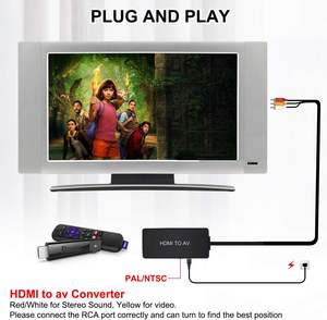 Convertisseur HDMI vers RCA noir HD pour AppleTVRoku Fire Stick - Product Image 4