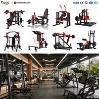 Ensemble complet de machines de musculation à charge libre pour projets de salles de sport commerciales, usine chinoise, conception de plans 3D, Afrique