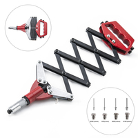 Outil à riveter manuel pliable en aluminium robuste, pistolet à riveter, riveteur à écrous