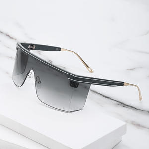 Nuevas Gafas de Sol para Mujer, Estilo Europeo Americano, Montura Cuadrada Grande sin Marco, Lentes de PC con Protección UV400, Ligeras, Protección Solar, para Viajes y Actividades al Aire Libre - Product Image 3