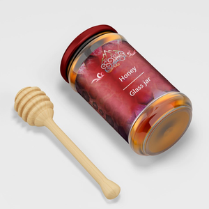 Frasco <span class=keywords><strong>de</strong></span> Vidrio Redondo <span class=keywords><strong>de</strong></span> <span class=keywords><strong>Boca</strong></span> Ancha <span class=keywords><strong>de</strong></span> 8oz 10oz 12oz 16oz 32oz con Tapa <span class=keywords><strong>de</strong></span> Rosca Negra, Dorada y Plateada para Miel, Mermelada y Chile - Product Image 4