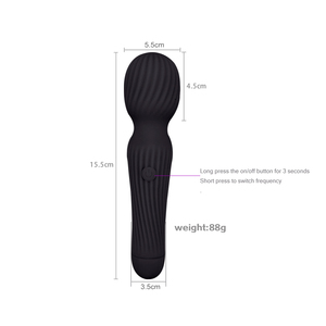 Masseur à baguette rose, 10 modes de vibration, outil de massage corporel rechargeable par USB - Product Image 4