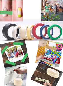 China Wholesale <strong>Blue</strong> Automotive Masking Tape Custom Jumbo <strong>Roll</strong> Hot Melt Adhesive <strong>Paper</strong> &amp; Film Low Price Painting Master Tape - Product Image 2