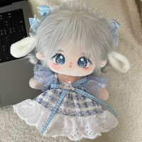 Adorable Peluche Kpop Personnage Coréen en Soie Haute Température et Coton Effet Laine Frisée, 20cm, Personnalisable avec Logo