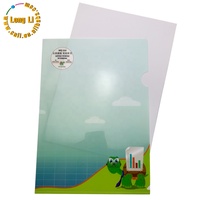 Carpeta Archivadora de Palanca Transparente A4 de Primera Calidad, en Forma de L, de PP, con Superficie Brillante/Mate/Esmerilada, para Uso Escolar y de Oficina