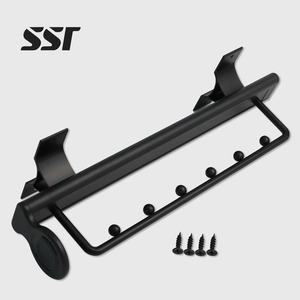 Tringle de penderie rétractable et amovible en alliage d'aluminium, porte-vêtements, porte-serviettes, porte-manteau, organisateur de rangement pour placard et armoire - Product Image 1