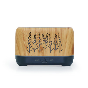 Diffuseur d'arômes flamboyants 5V USB, humidificateur ultrasonique d'huiles essentielles avec lumières colorées, design en forme d'épi de blé pour la maison et le bureau - Product Image 1