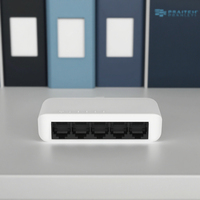 Saklar Ethernet 5-Port 10/100/1000Mbps, dengan indikator LED RJ45 1G mendukung saklar jaringan flip Port otomatis