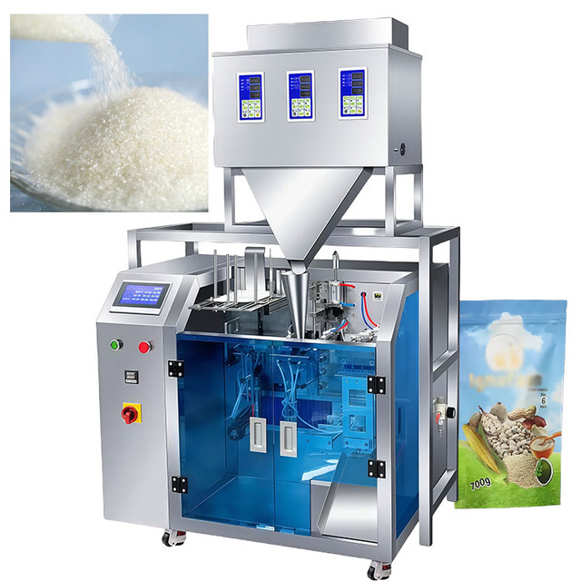 Premade Bag Stand up Pouch Sugar Salt Plastic Jewelry Filling Machine Weighing Sachet Granule Packing Machine