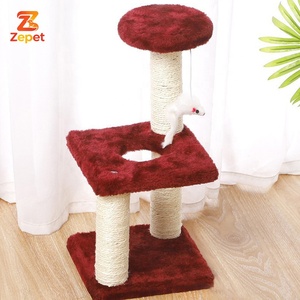Meilleures ventes : <span class=keywords><strong>Arbre</strong></span> à <span class=keywords><strong>chat</strong></span> en bois et sisal, structure d'escalade avec plateforme de saut et griffoir pour petits chats, prix usine - Product Image 5
