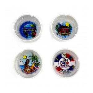 Cenicero de Cigarros de Cerámica Ecológico, Hecho a Mano y Personalizado, con Diseño de Playa Dominicana, Panamá y Océano, para Turistas - Product Image 3