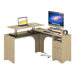 Escritorio Manualmente Ajustable en Altura con Amplia Superficie para Trabajar, Estudiar o Jugar - Product Image 3