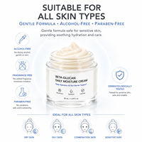 Private Label Glucan Gezichtscrème Hyaluronzuur Niacinamide Diep Hydraterende Verzorgende Lichtmakende Pigmentatie Revitaliserende