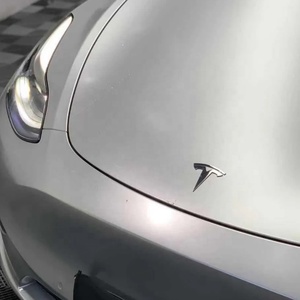 Vinilo Adhesivo para Envoltura de Autos, Color Plateado Metálico Satinado, Venta al Por Mayor, Adhesivo para Cambiar el Color de la Carrocería del Vehículo - Product Image 3