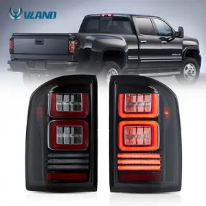 VLAND Manufacturer New Style Taillights With LED Red Turn Signal 2014-2018 Tail Light For GMC Sierra 1500 Rear Lights